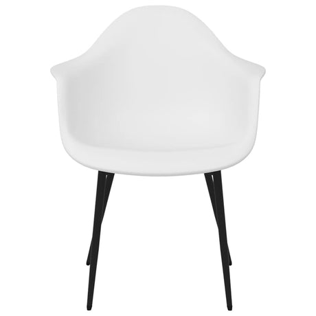 Eetkamerstoelen 2 st PP wit - AllerleiShop