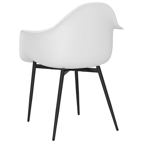 Eetkamerstoelen 2 st PP wit - AllerleiShop