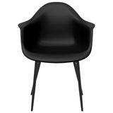 Eetkamerstoelen 2 st PP zwart - AllerleiShop