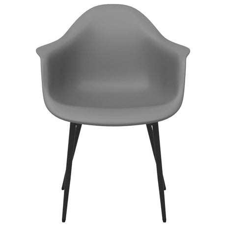 Eetkamerstoelen 2 st PP grijs - AllerleiShop