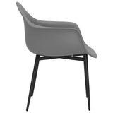 Eetkamerstoelen 2 st PP grijs - AllerleiShop