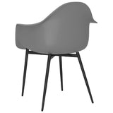 Eetkamerstoelen 2 st PP grijs - AllerleiShop