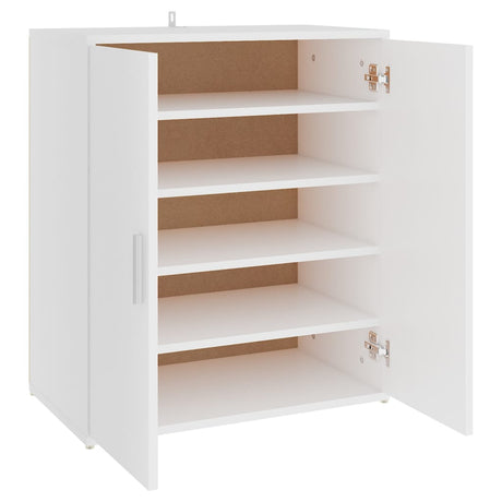 Schoenenkast 60x35x70 cm bewerkt hout wit - AllerleiShop