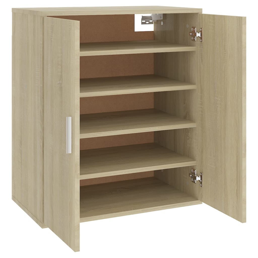 Schoenenkast 60x35x70 cm bewerkt hout sonoma eikenkleurig - AllerleiShop