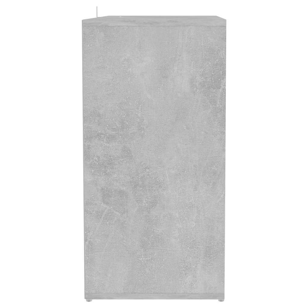 Schoenenkast 60x35x70 cm bewerkt hout betongrijs - AllerleiShop