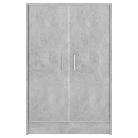 Schoenenkast 60x35x92 cm bewerkt hout betongrijs - AllerleiShop