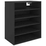 Schoenenkast 60x35x70 cm bewerkt hout zwart - AllerleiShop