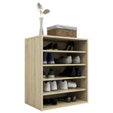 Schoenenkast 60x35x70 cm bewerkt hout sonoma eikenkleurig - AllerleiShop