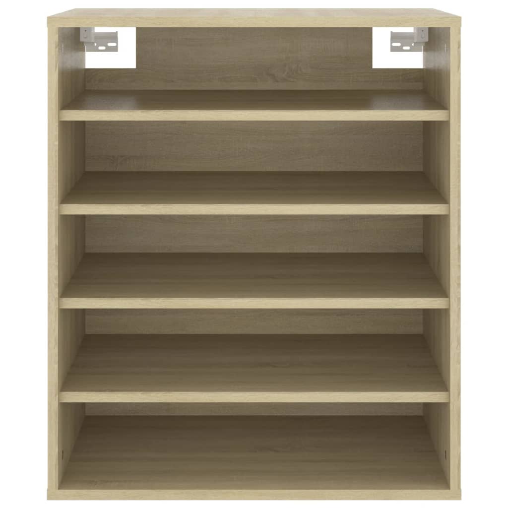 Schoenenkast 60x35x70 cm bewerkt hout sonoma eikenkleurig - AllerleiShop