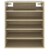 Schoenenkast 60x35x70 cm bewerkt hout sonoma eikenkleurig - AllerleiShop