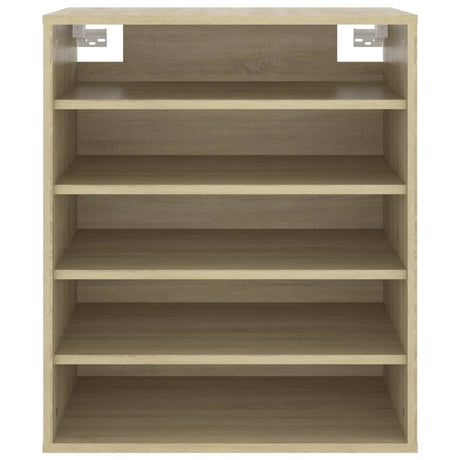 Schoenenkast 60x35x70 cm bewerkt hout sonoma eikenkleurig - AllerleiShop