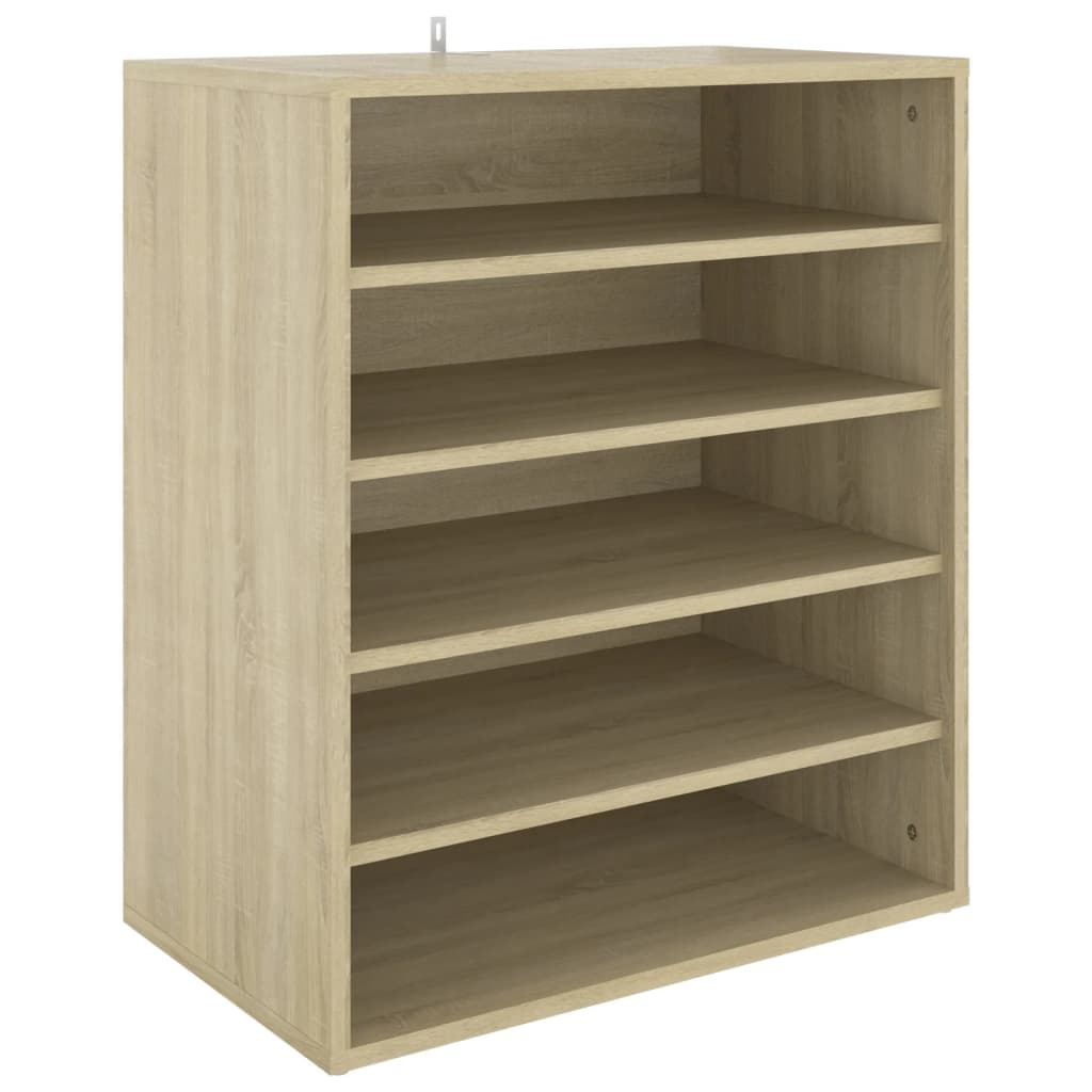 Schoenenkast 60x35x70 cm bewerkt hout sonoma eikenkleurig - AllerleiShop