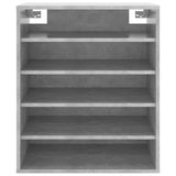 Schoenenkast 60x35x70 cm bewerkt hout betongrijs - AllerleiShop