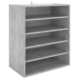 Schoenenkast 60x35x70 cm bewerkt hout betongrijs - AllerleiShop