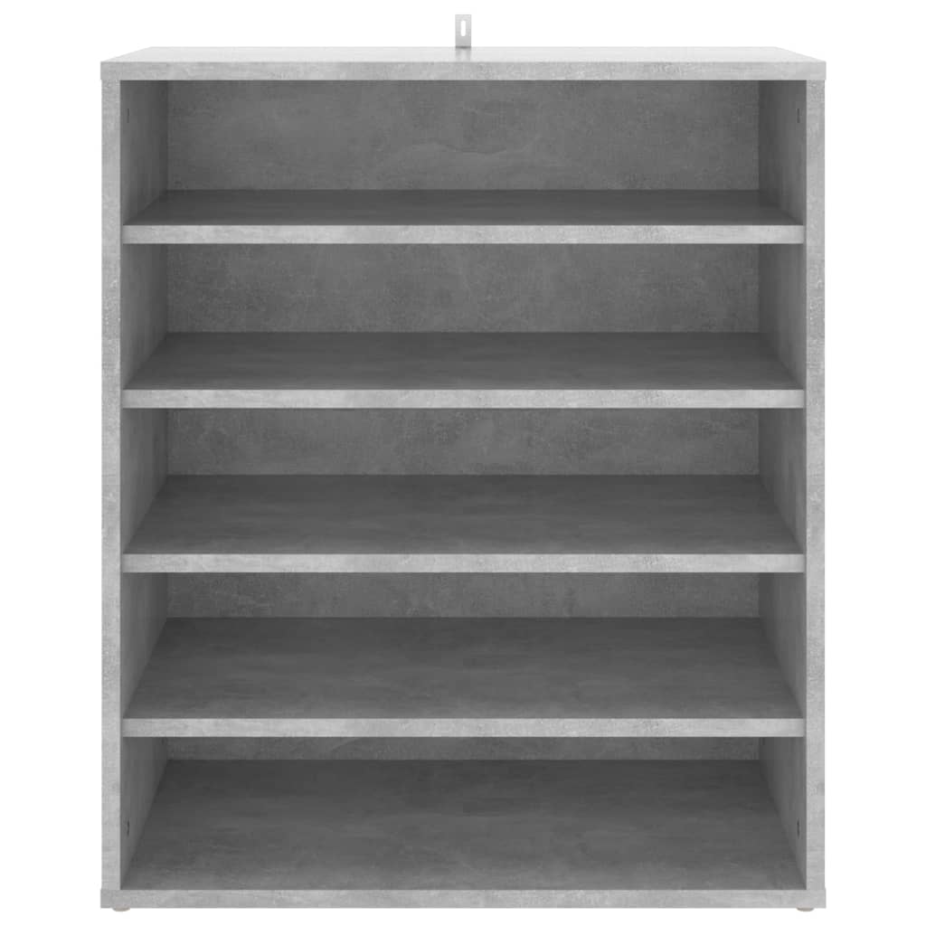 Schoenenkast 60x35x70 cm bewerkt hout betongrijs - AllerleiShop