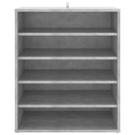 Schoenenkast 60x35x70 cm bewerkt hout betongrijs - AllerleiShop