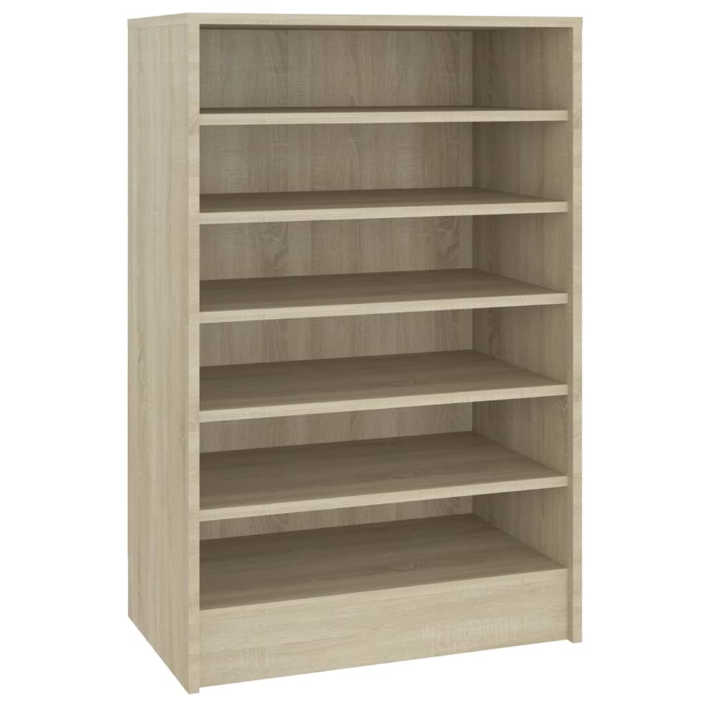 Schoenenkast 60x35x92 cm bewerkt hout sonoma eikenkleurig - AllerleiShop