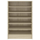 Schoenenkast 60x35x92 cm bewerkt hout sonoma eikenkleurig - AllerleiShop