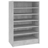 Schoenenkast 60x35x92 cm bewerkt hout betongrijs - AllerleiShop