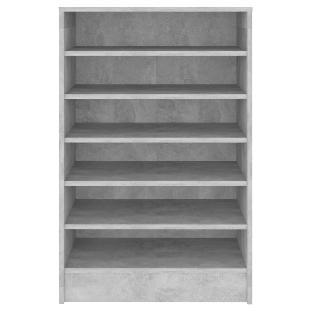 Schoenenkast 60x35x92 cm bewerkt hout betongrijs - AllerleiShop