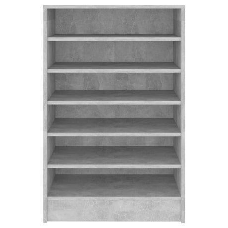 Schoenenkast 60x35x92 cm bewerkt hout betongrijs - AllerleiShop