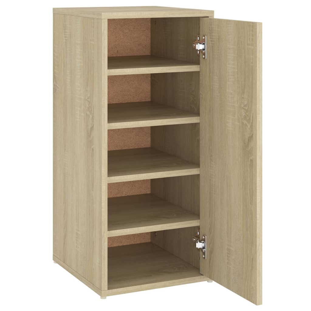 Schoenenkast 32x35x70 cm spaanplaat sonoma eikenkleurig - AllerleiShop