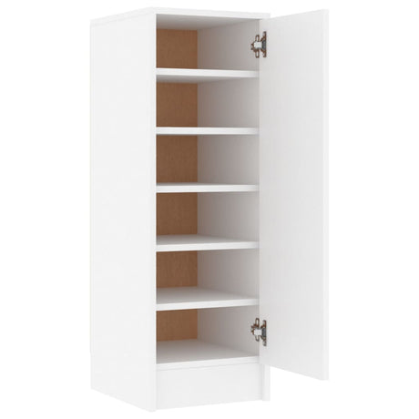 Schoenenkast 32x35x92 cm bewerkt hout wit - AllerleiShop