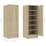 Schoenenkast 32x35x92 cm bewerkt hout sonoma eikenkleurig - AllerleiShop