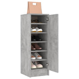 Schoenenkast 32x35x92 cm bewerkt hout betongrijs - AllerleiShop