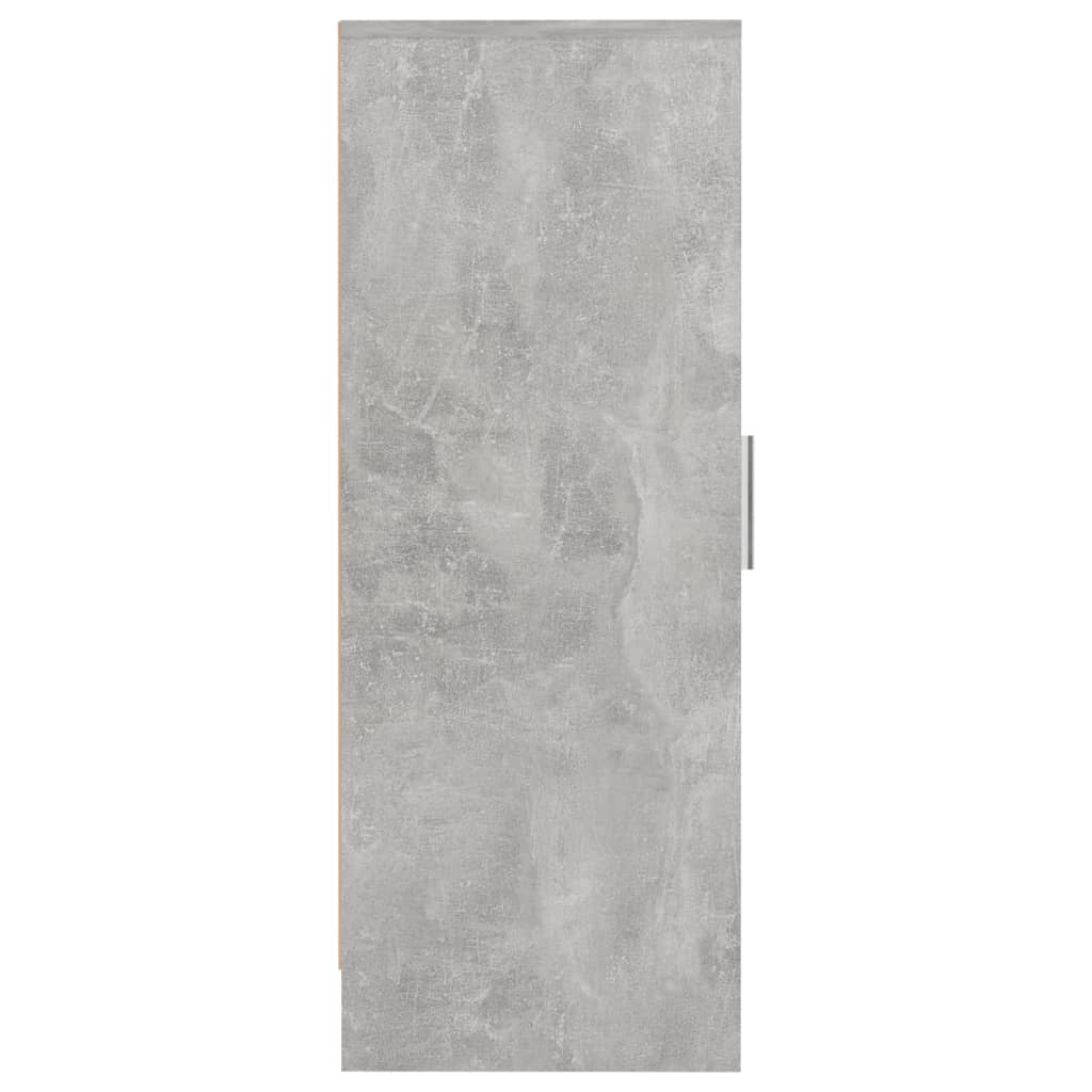 Schoenenkast 32x35x92 cm bewerkt hout betongrijs - AllerleiShop