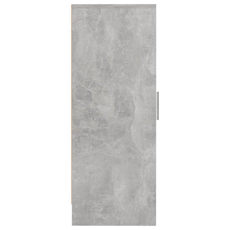 Schoenenkast 32x35x92 cm bewerkt hout betongrijs - AllerleiShop