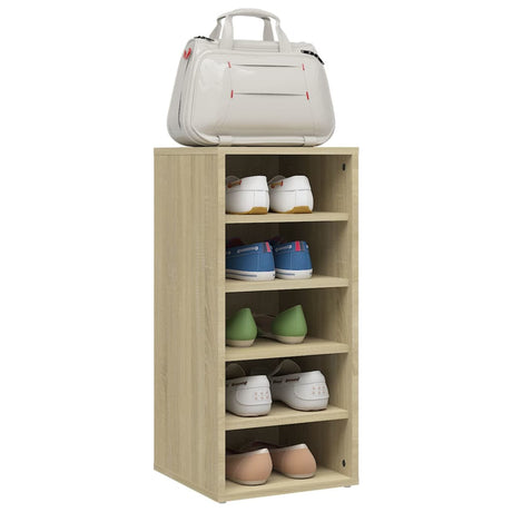 Schoenenkast 31,5x35x70 cm bewerkt hout sonoma eikenkleurig - AllerleiShop