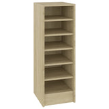 Schoenenkast 31,5x35x90 cm bewerkt hout sonoma eikenkleurig - AllerleiShop