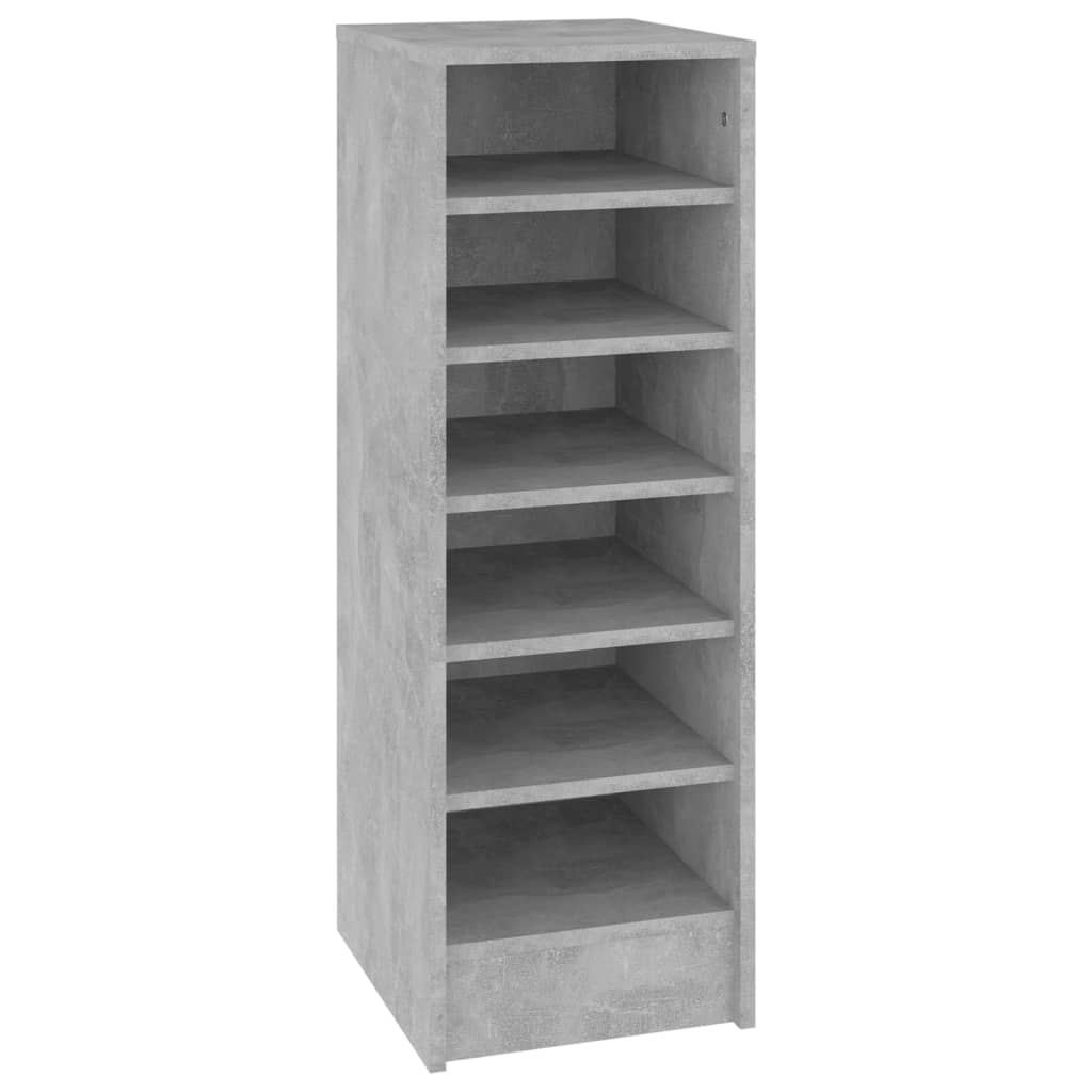 Schoenenkast 31,5x35x90 cm bewerkt hout betongrijs - AllerleiShop