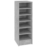 Schoenenkast 31,5x35x90 cm bewerkt hout betongrijs - AllerleiShop