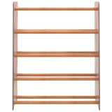 Schoenenrek 65x24x81 cm bewerkt hout bruin - AllerleiShop