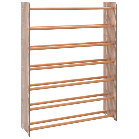 Schoenenrek 90x24x117 cm bewerkt hout bruin - AllerleiShop