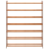 Schoenenrek 90x24x117 cm bewerkt hout bruin - AllerleiShop