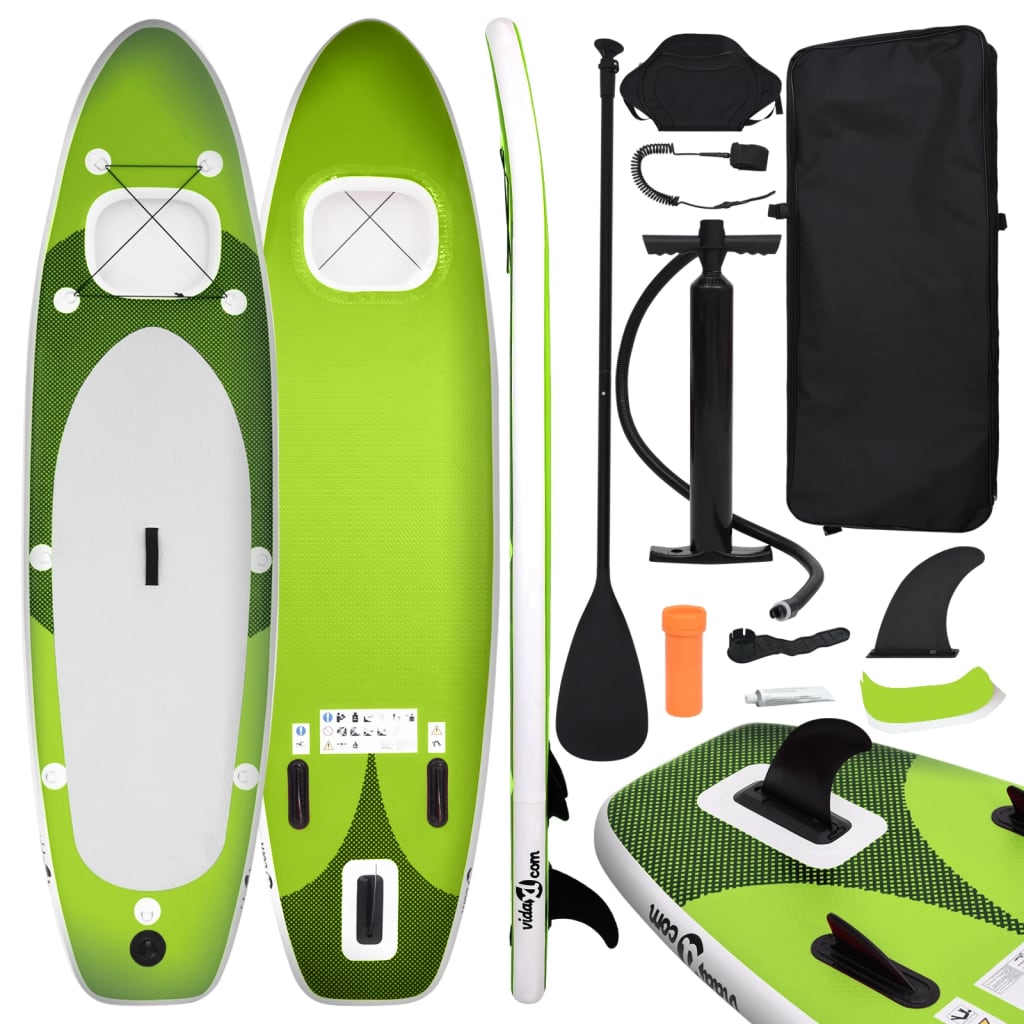 Stand Up Paddleboardset opblaasbaar 330x76x10 cm groen - AllerleiShop