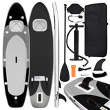 Stand Up Paddleboardset opblaasbaar 360x81x10 cm zwart - AllerleiShop