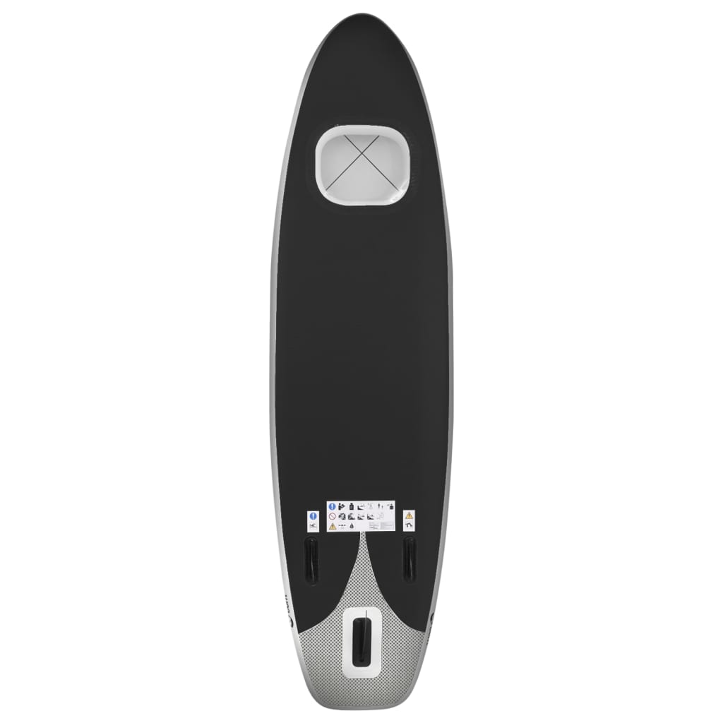 Stand Up Paddleboardset opblaasbaar 360x81x10 cm zwart - AllerleiShop