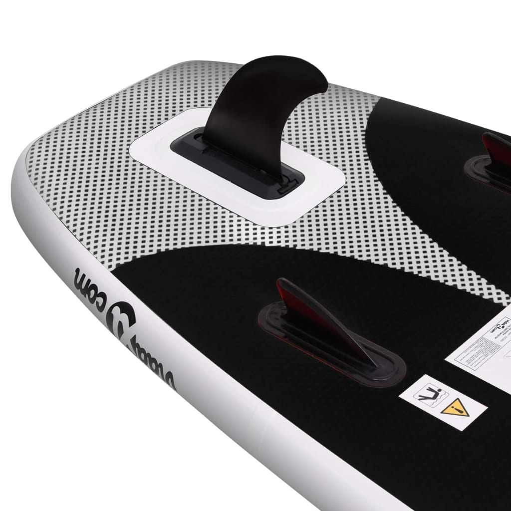 Stand Up Paddleboardset opblaasbaar 360x81x10 cm zwart - AllerleiShop