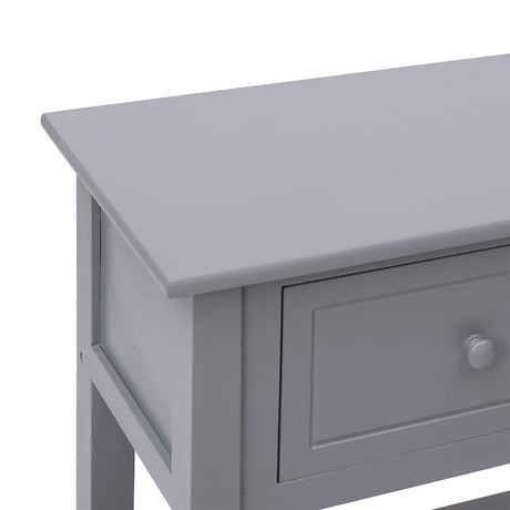 Dressoir 108x30x76 cm massief paulowniahout grijs - AllerleiShop