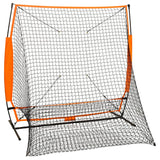 Honkbaltrainingsnet 174x76x158,5 cm zwart