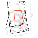 Softbal Rebounder 88x79x137 cm staal - AllerleiShop