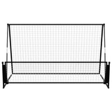 Voetbalrebounder/voetbaldoel 2-in-1 202x104x120 cm staal - AllerleiShop