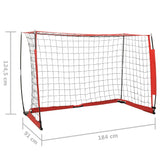 Voetbaldoel 184x91x124,5 cm staal - AllerleiShop