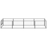 Hondenkennel 4 m² staal zwart - AllerleiShop