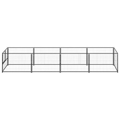 Hondenkennel 4 m² staal zwart - AllerleiShop