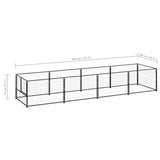 Hondenkennel 4 m² staal zwart - AllerleiShop